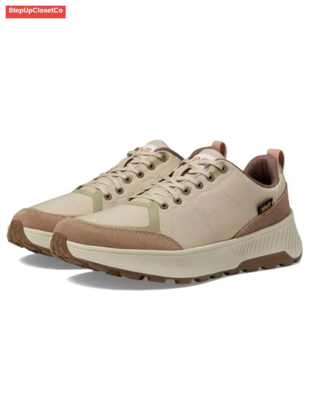 Women's Recycled Polyester Lace-Up Hiking Sneakers Lightweight